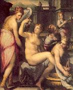 Naldini, Giovanni Battista Bathsheba Bathing France oil painting reproduction